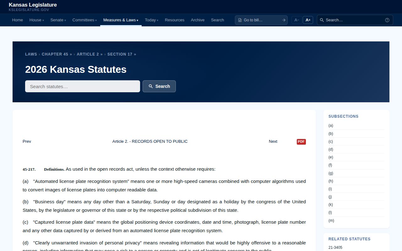 Kansas public record law for Coffey County released inmate mugshots